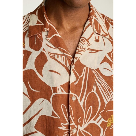 Bonobos Riviera Cabana Men's Shirt Buttondown Printed Short Sleeve XL 282865 - Picture 3 of 5